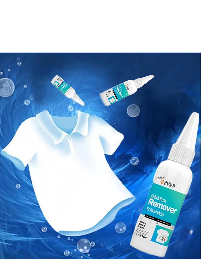 Fabric Rust Stain Remover (1pc), Strong Rust Remover for Clothes – Effective Fabric Cleansing Agent for Removing Rust Stains from Garments 80ml - Image 2